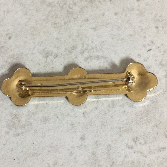 NWT Gold filigree flower edging pin - Picture 5 of 7